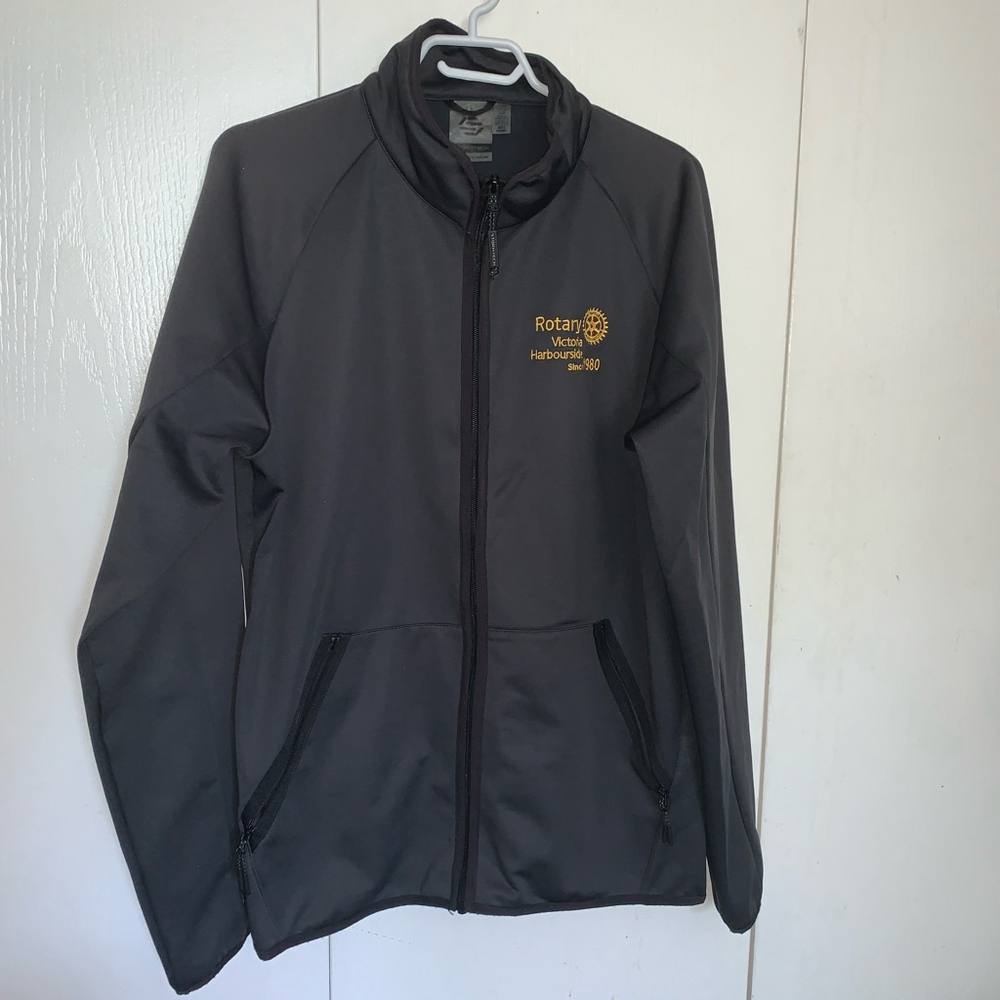 Men's Stormtech Gray Jacket Size L rotary club